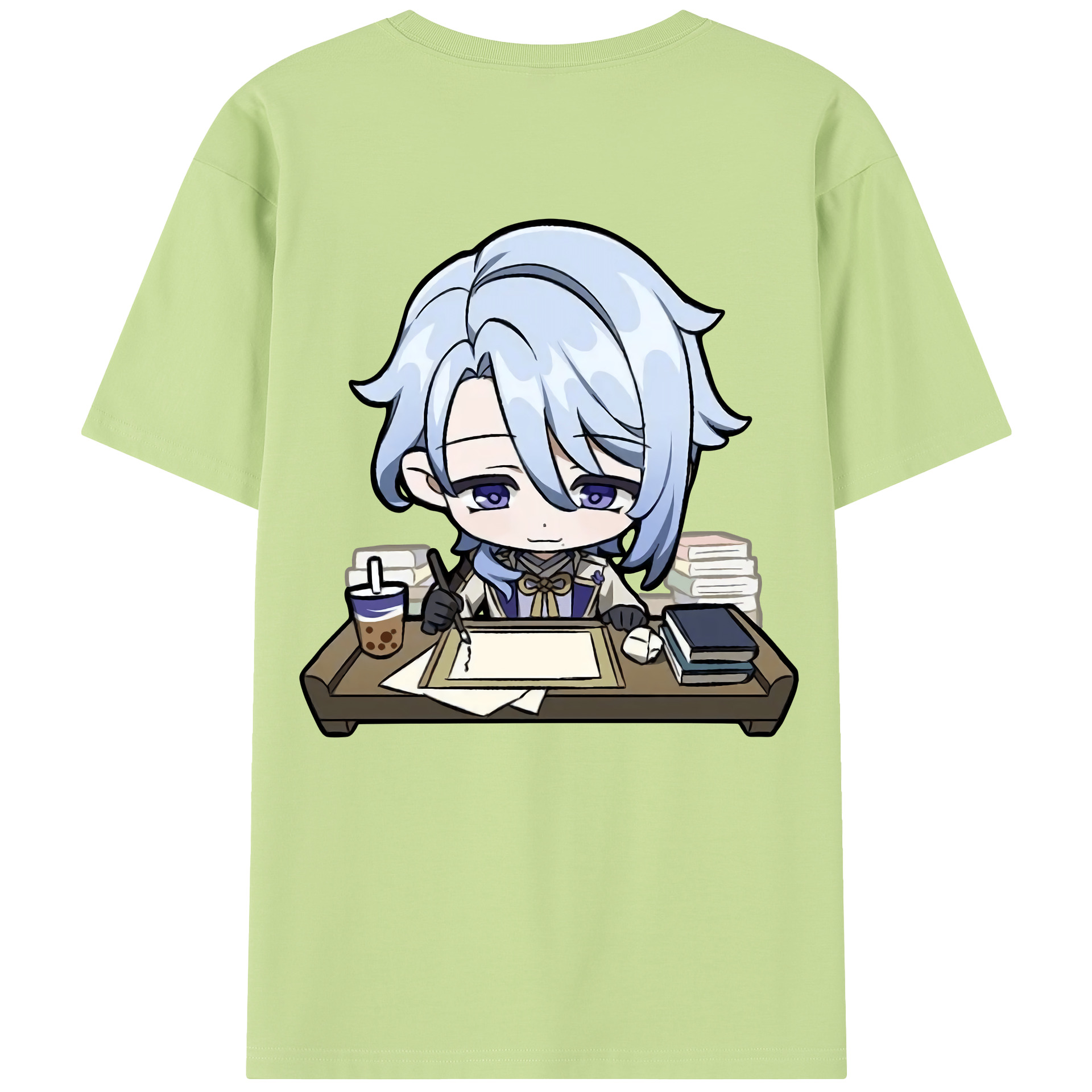げんし神 神里綾人 かみさとあやと genshin Kamisato Ayato 綿100％半袖Tシャツ（背面プリント）